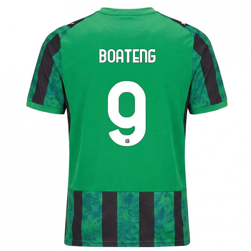 Danxen Donna Maglia Owen Boateng #9 Verde Nero Bianco Kit Gara Home 2026/27 Maglietta