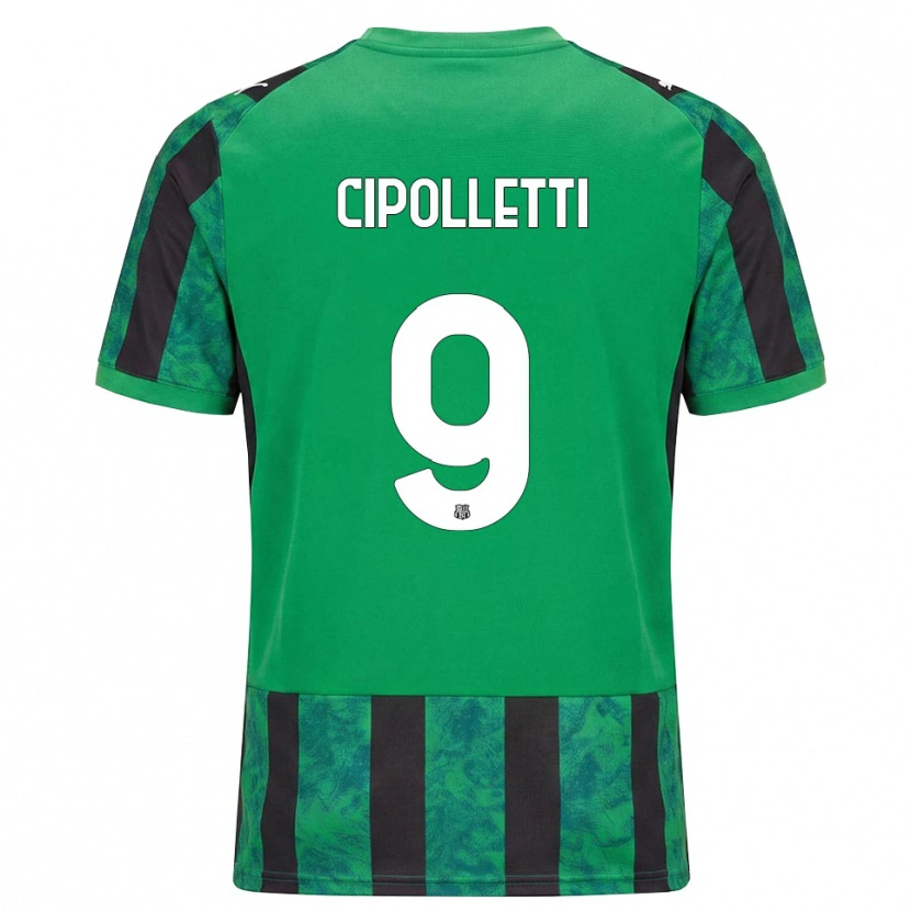 Danxen Donna Maglia Matteo Cipolletti #9 Verde Nero Bianco Kit Gara Home 2026/27 Maglietta