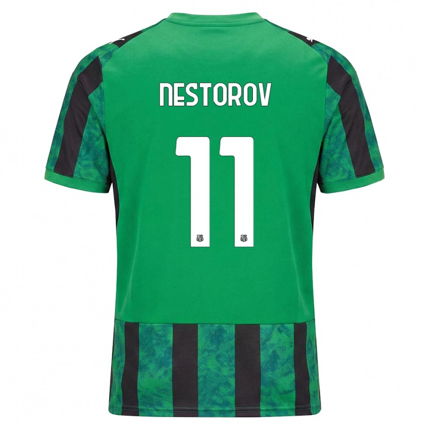 Danxen Donna Maglia Dean Nestorov #11 Verde Nero Bianco Kit Gara Home 2026/27 Maglietta