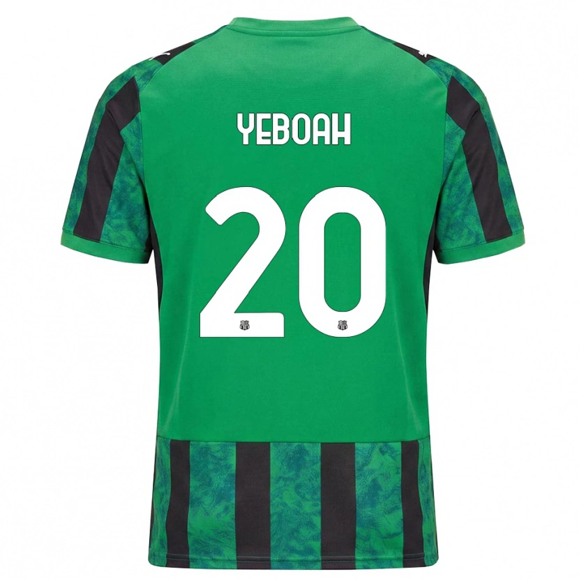 Danxen Donna Maglia Daniel Yeboah #20 Verde Nero Bianco Kit Gara Home 2026/27 Maglietta