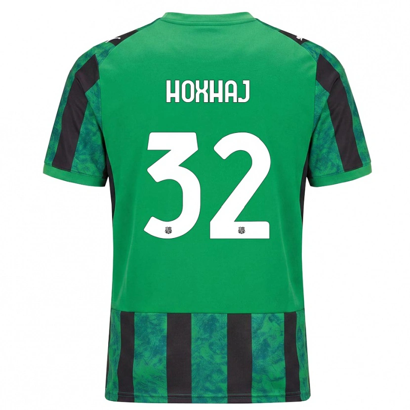Danxen Donna Maglia Kristina Hoxhaj #32 Verde Nero Bianco Kit Gara Home 2026/27 Maglietta