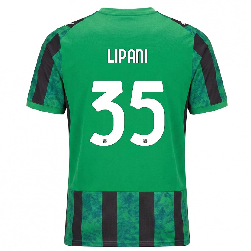 Danxen Donna Maglia Luca Lipani #35 Verde Nero Bianco Kit Gara Home 2026/27 Maglietta