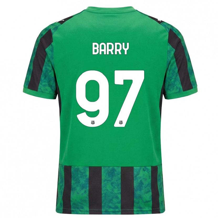 Danxen Donna Maglia Omar Barry #97 Verde Nero Bianco Kit Gara Home 2026/27 Maglietta
