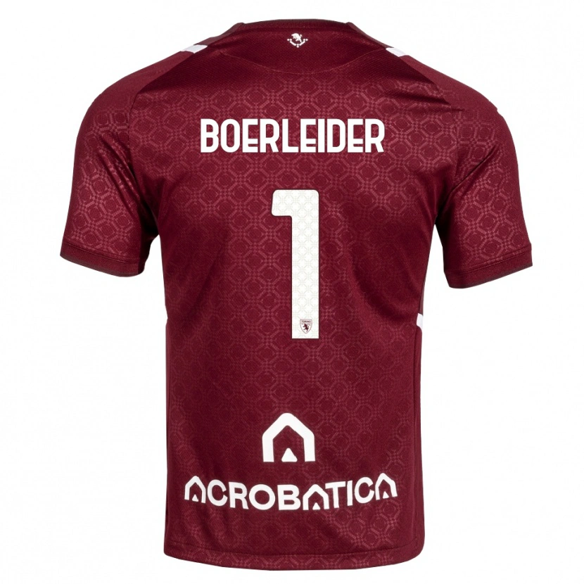 Danxen Donna Maglia Yannick Boerleider #1 Borgogna Bianco Kit Gara Home 2026/27 Maglietta
