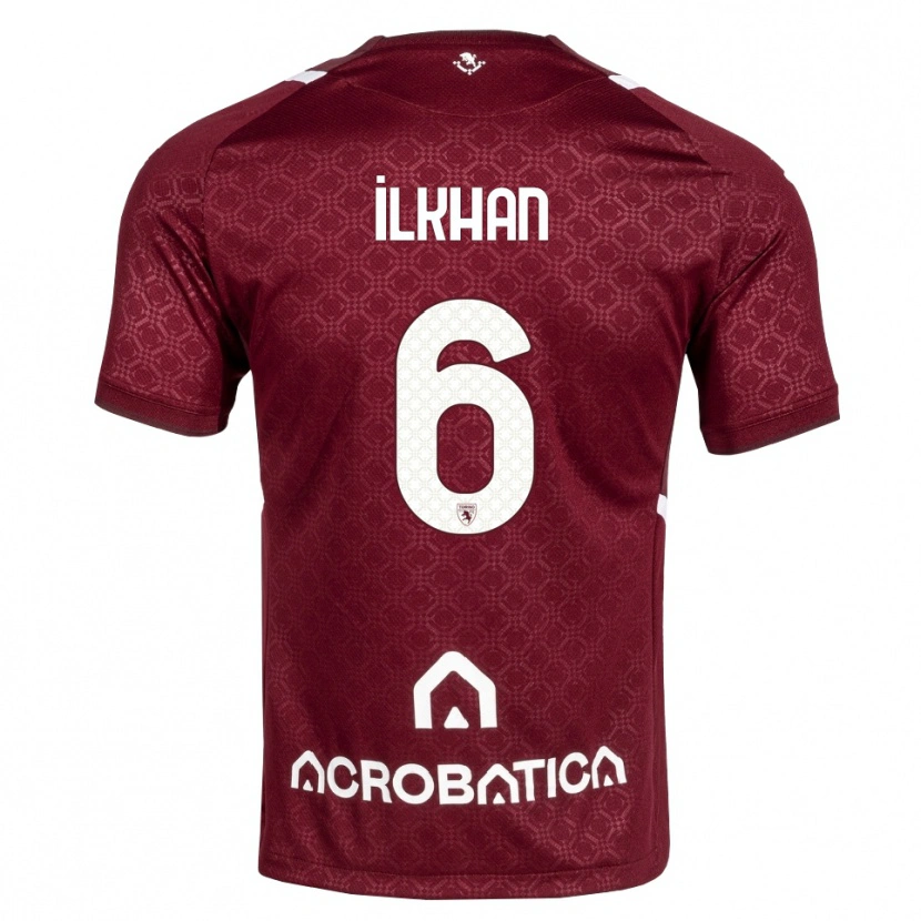 Danxen Donna Maglia Emirhan İlkhan #6 Borgogna Bianco Kit Gara Home 2026/27 Maglietta