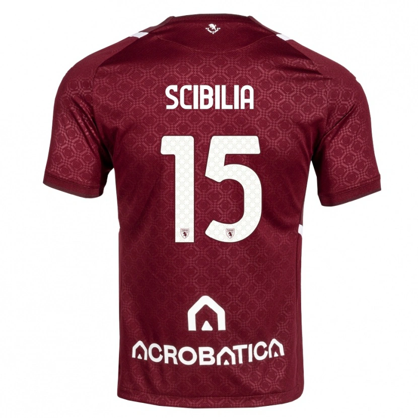 Danxen Donna Maglia Dylan Scibilia #15 Borgogna Bianco Kit Gara Home 2026/27 Maglietta