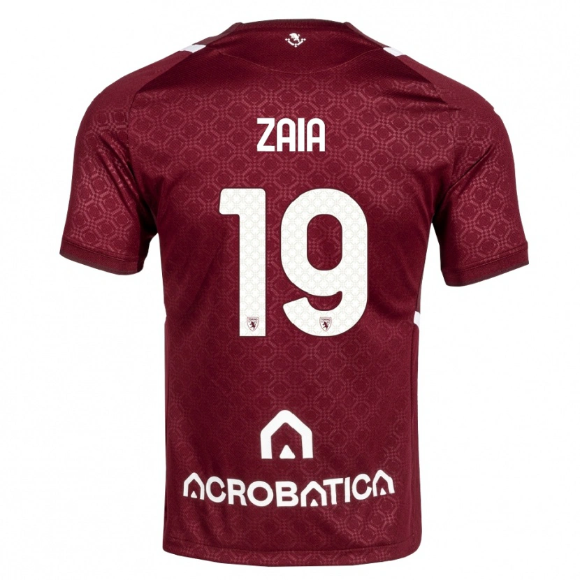 Danxen Donna Maglia Edoardo Zaia #19 Borgogna Bianco Kit Gara Home 2026/27 Maglietta