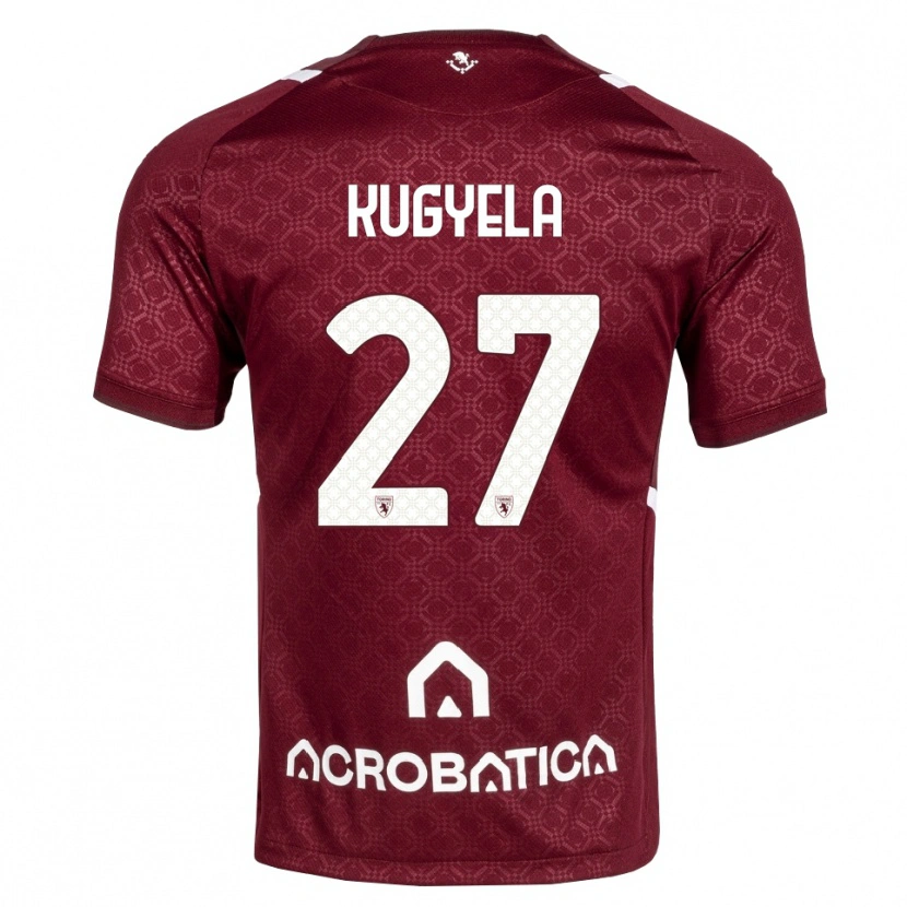 Danxen Donna Maglia Zalán Kugyela #27 Borgogna Bianco Kit Gara Home 2026/27 Maglietta