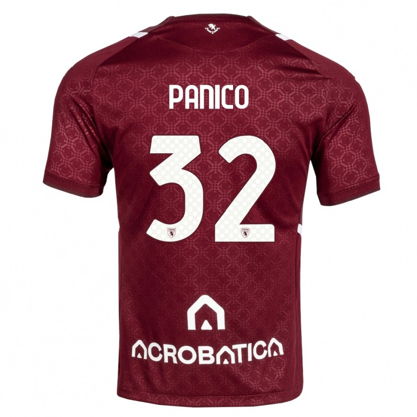 Danxen Donna Maglia Patrizia Panico #32 Borgogna Bianco Kit Gara Home 2026/27 Maglietta