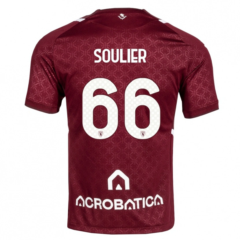 Danxen Donna Maglia Evan Soulier #66 Borgogna Bianco Kit Gara Home 2026/27 Maglietta