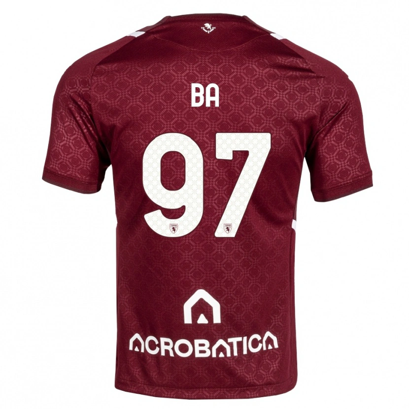 Danxen Donna Maglia El-Hadji Ba #97 Borgogna Bianco Kit Gara Home 2026/27 Maglietta
