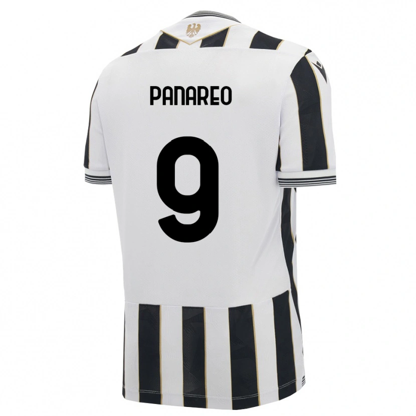 Danxen Donna Maglia Pierpaolo Panareo #9 Nero Bianco Rosa Kit Gara Home 2026/27 Maglietta