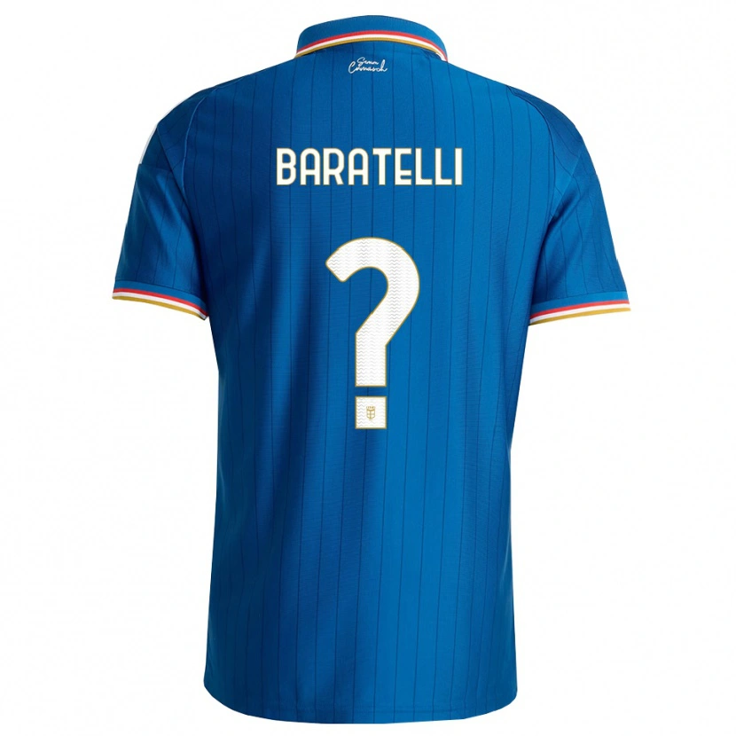 Danxen Donna Maglia Mattia Baratelli #0 Blu Bianco Rosso Kit Gara Home 2026/27 Maglietta