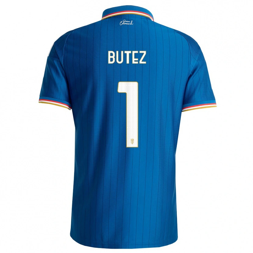 Danxen Donna Maglia Jean Butez #1 Blu Bianco Rosso Kit Gara Home 2026/27 Maglietta