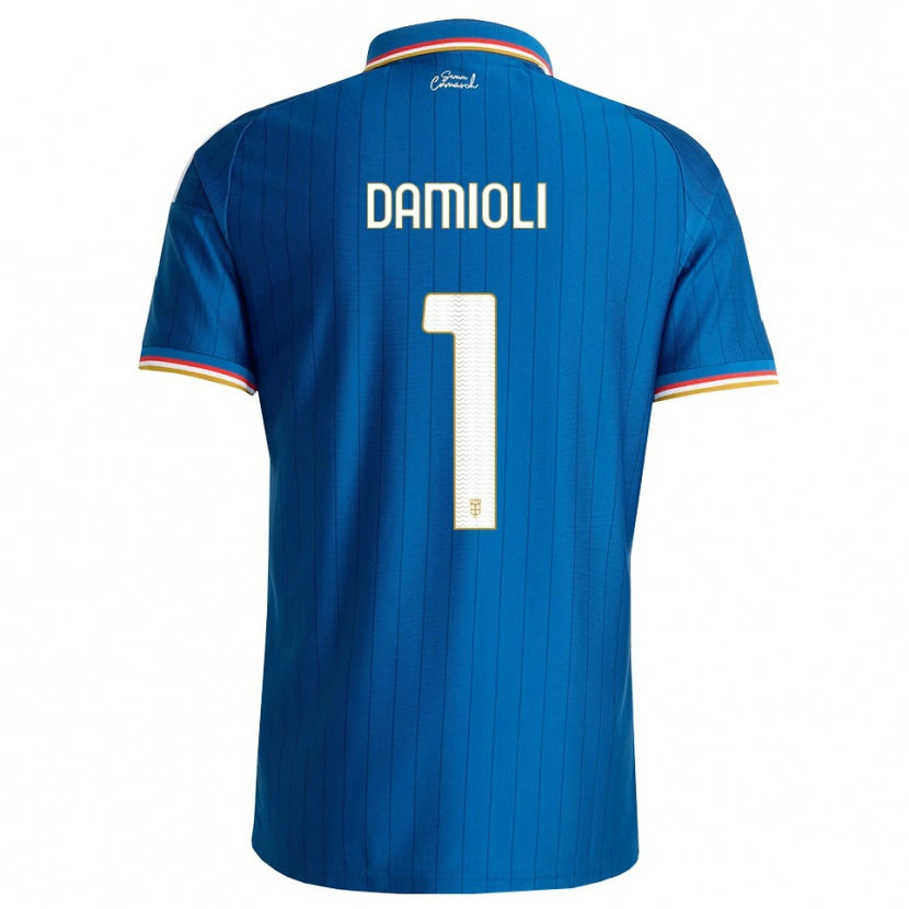 Danxen Donna Maglia Mattia Damioli #1 Blu Bianco Rosso Kit Gara Home 2026/27 Maglietta