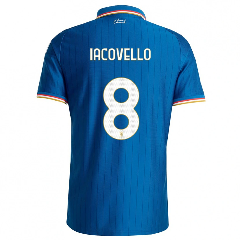 Danxen Donna Maglia Mattia Iacovello #8 Blu Bianco Rosso Kit Gara Home 2026/27 Maglietta
