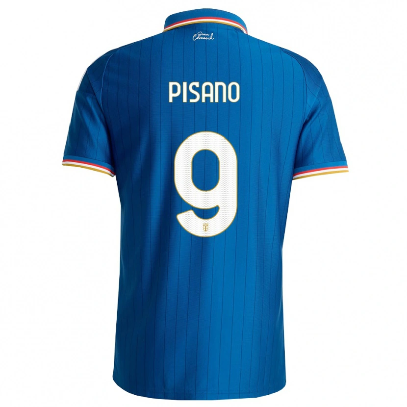 Danxen Donna Maglia Manuel Pisano #9 Blu Bianco Rosso Kit Gara Home 2026/27 Maglietta