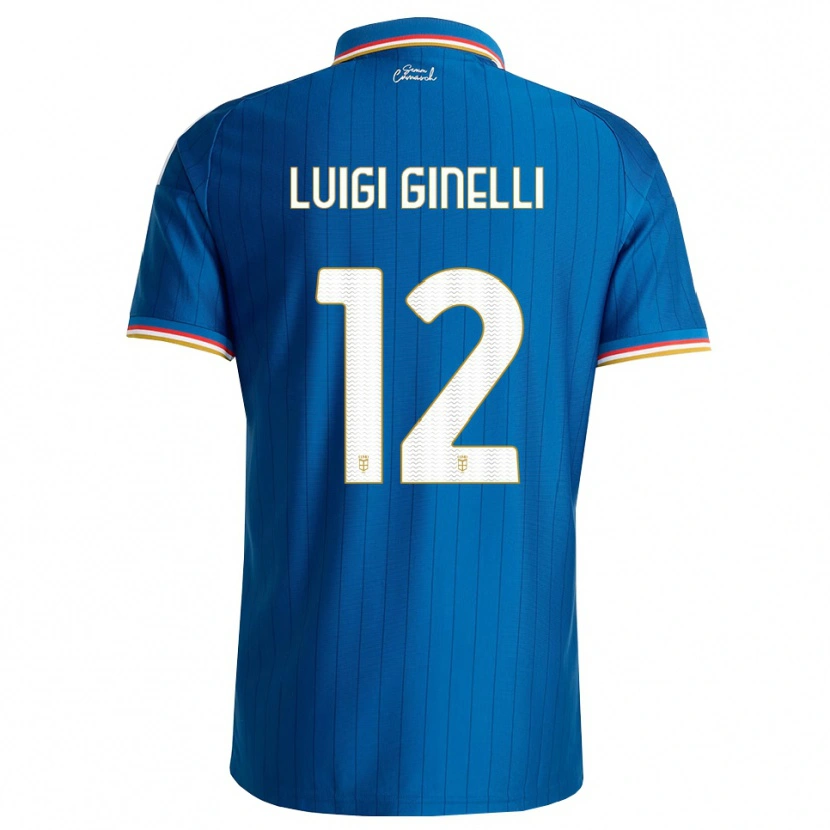 Danxen Donna Maglia Lorenzo Luigi Ginelli #12 Blu Bianco Rosso Kit Gara Home 2026/27 Maglietta