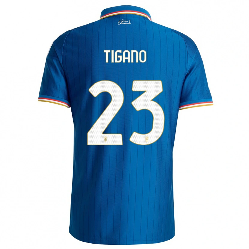Danxen Donna Maglia Achille Tigano #23 Blu Bianco Rosso Kit Gara Home 2026/27 Maglietta