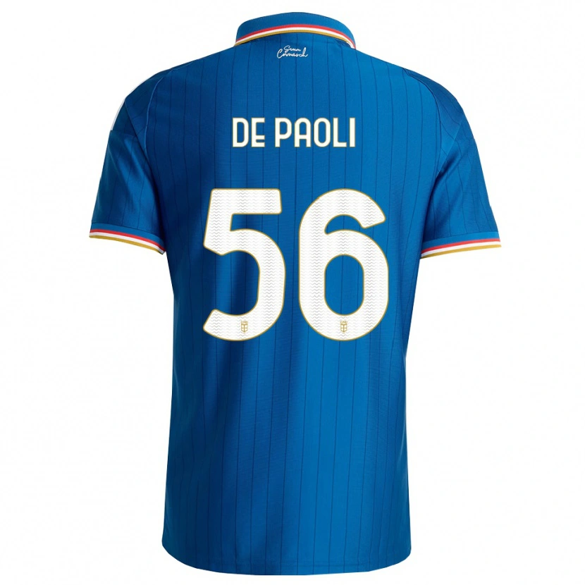 Danxen Donna Maglia Cristiano De Paoli #56 Blu Bianco Rosso Kit Gara Home 2026/27 Maglietta