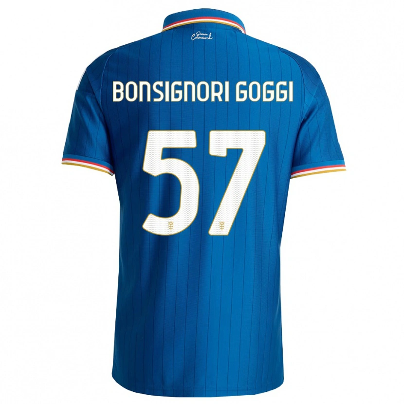 Danxen Donna Maglia Lorenzo Bonsignori #57 Blu Bianco Rosso Kit Gara Home 2026/27 Maglietta
