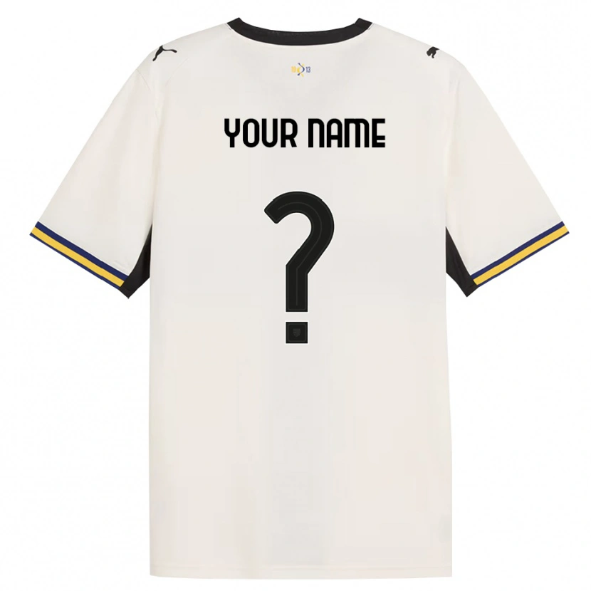 Danxen Donna Maglia Il Tuo Nome #0 Bianco Avorio Nero Giallo Kit Gara Home 2026/27 Maglietta