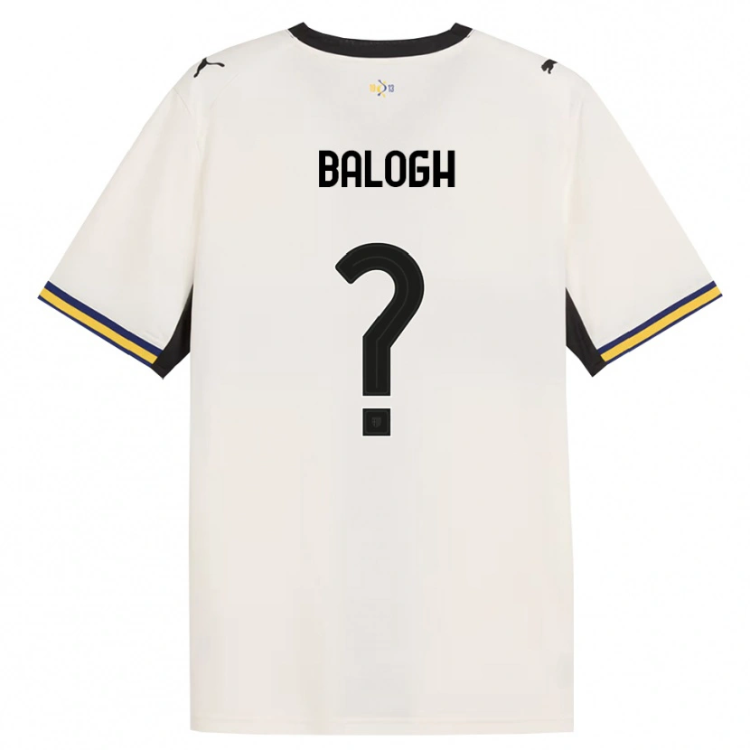 Danxen Donna Maglia Botond Balogh #0 Bianco Avorio Nero Giallo Kit Gara Home 2026/27 Maglietta