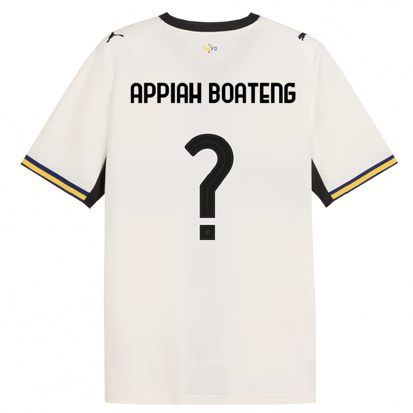 Danxen Donna Maglia Matthew Appiah Boateng #0 Bianco Avorio Nero Giallo Kit Gara Home 2026/27 Maglietta