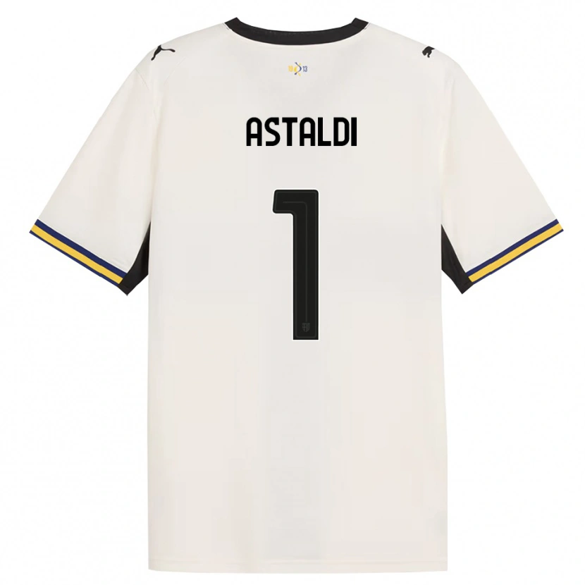 Danxen Donna Maglia Gianluca Astaldi #1 Bianco Avorio Nero Giallo Kit Gara Home 2026/27 Maglietta
