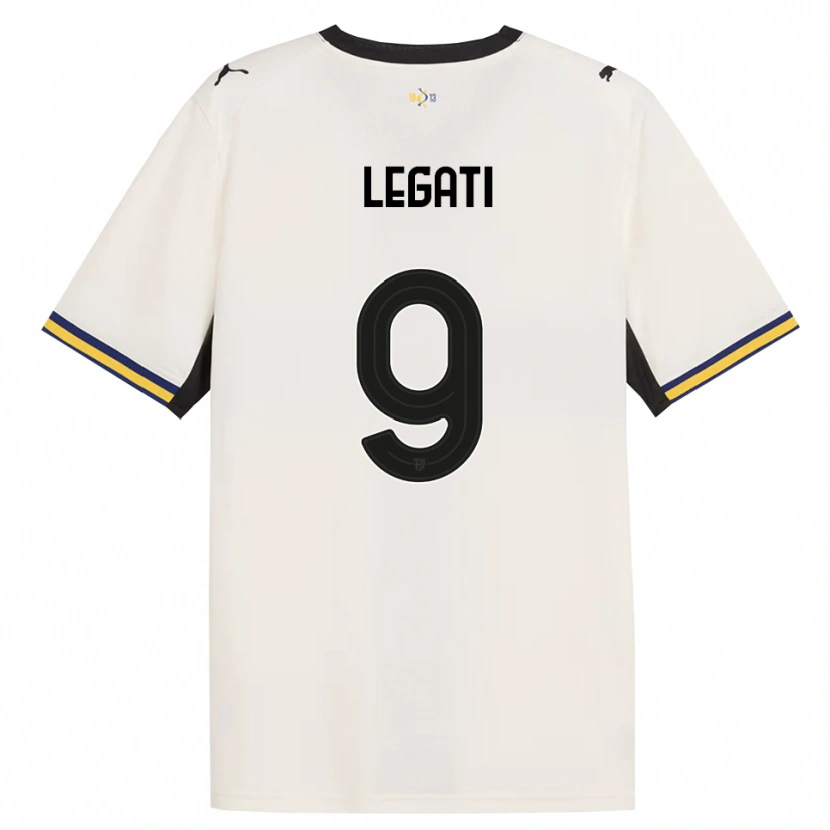 Danxen Donna Maglia Juri Legati #9 Bianco Avorio Nero Giallo Kit Gara Home 2026/27 Maglietta