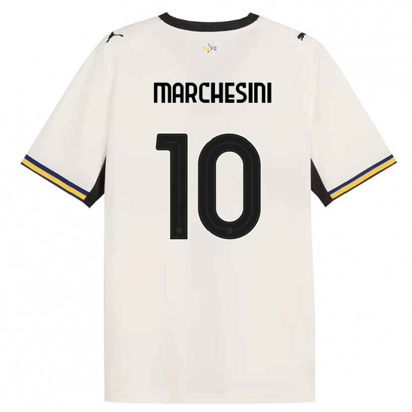 Danxen Donna Maglia Cosimo Marchesini #10 Bianco Avorio Nero Giallo Kit Gara Home 2026/27 Maglietta