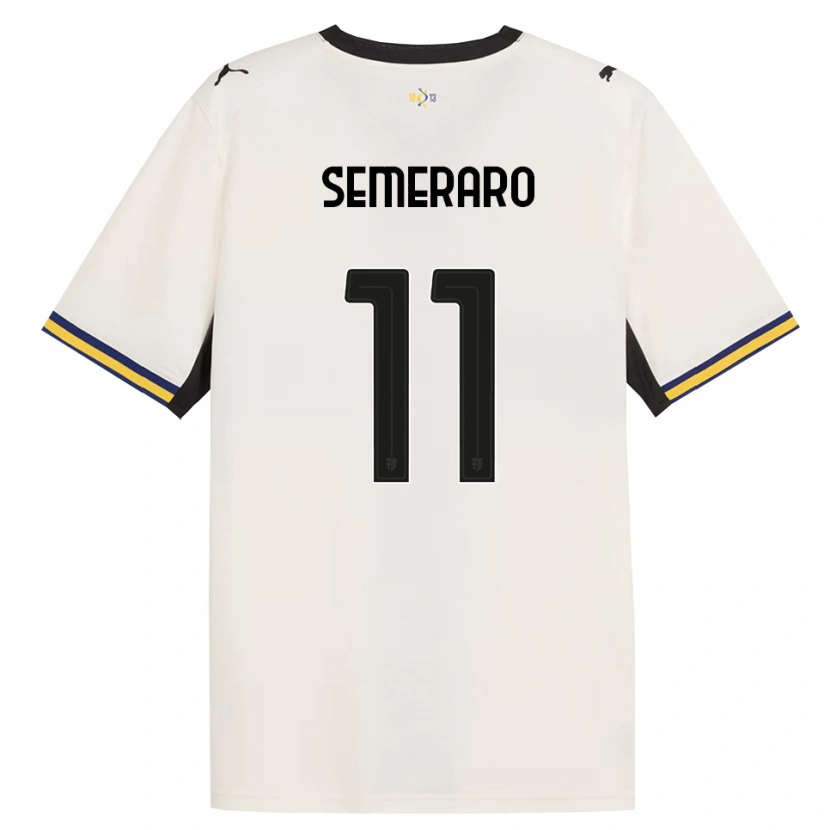 Danxen Donna Maglia Riccardo Semeraro #11 Bianco Avorio Nero Giallo Kit Gara Home 2026/27 Maglietta