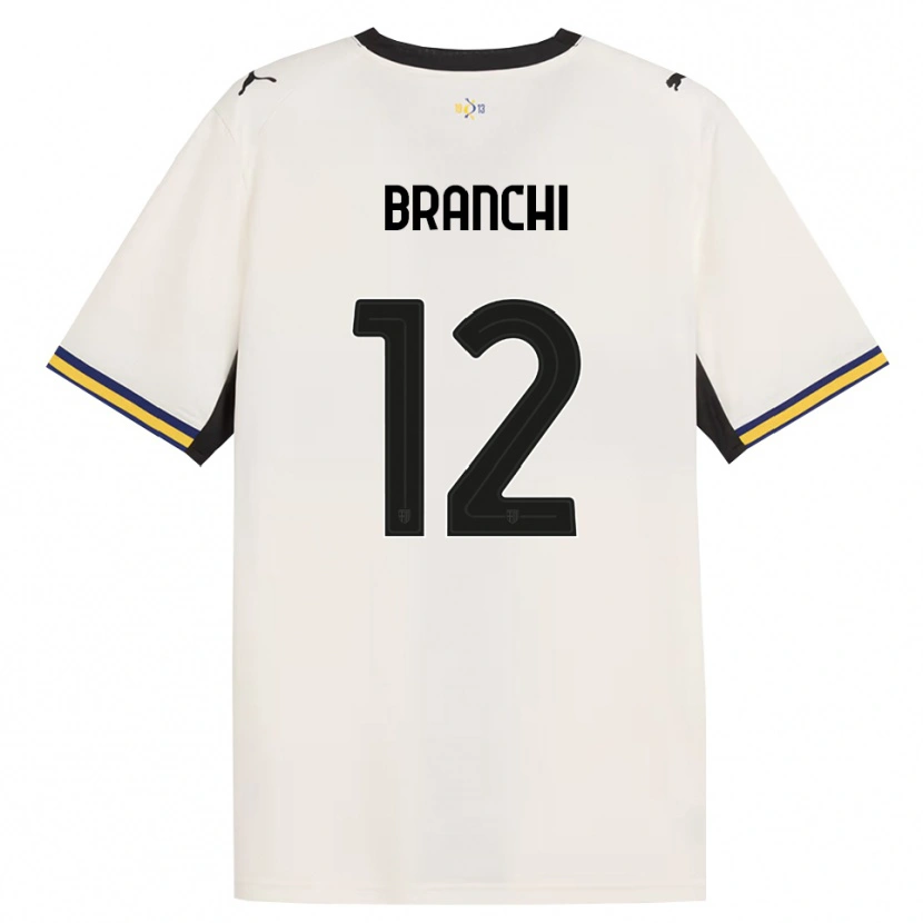Danxen Donna Maglia Ferruccio Branchi #12 Bianco Avorio Nero Giallo Kit Gara Home 2026/27 Maglietta