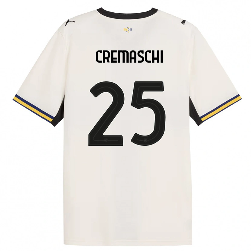 Danxen Donna Maglia Benja Cremaschi #25 Bianco Avorio Nero Giallo Kit Gara Home 2026/27 Maglietta