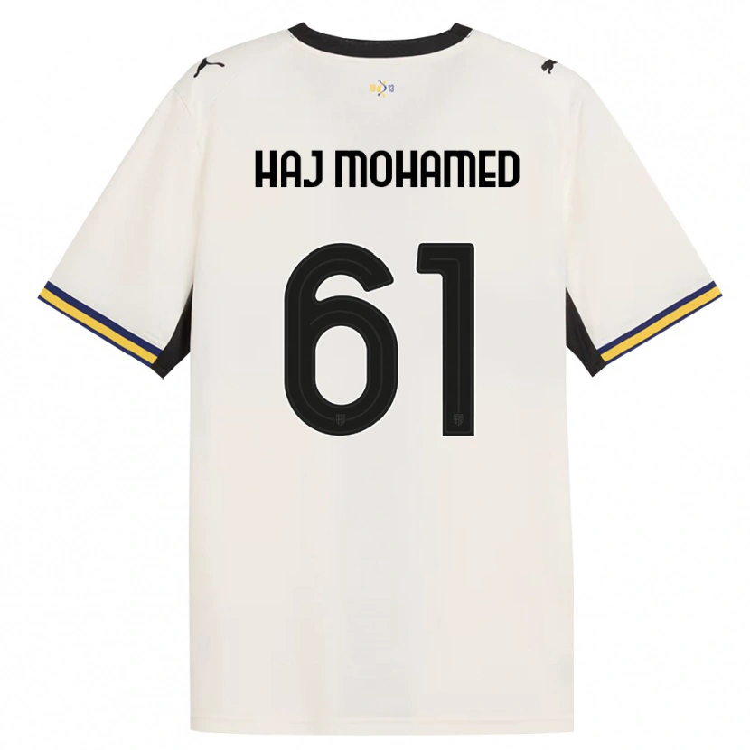 Danxen Donna Maglia Anas Haj Mohamed #61 Bianco Avorio Nero Giallo Kit Gara Home 2026/27 Maglietta