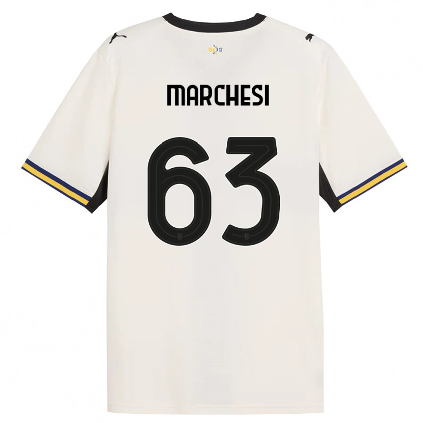 Danxen Donna Maglia Lorenzo Marchesi #63 Bianco Avorio Nero Giallo Kit Gara Home 2026/27 Maglietta