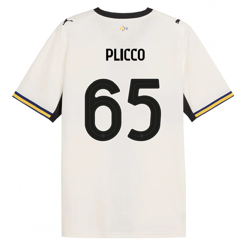 Danxen Donna Maglia Elia Plicco #65 Bianco Avorio Nero Giallo Kit Gara Home 2026/27 Maglietta