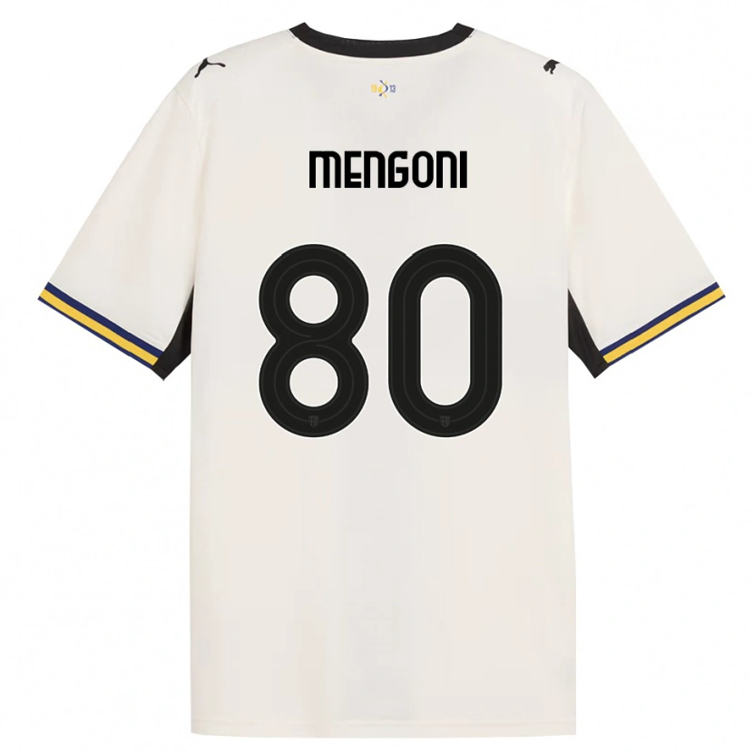 Danxen Donna Maglia Filippo Mengoni #80 Bianco Avorio Nero Giallo Kit Gara Home 2026/27 Maglietta