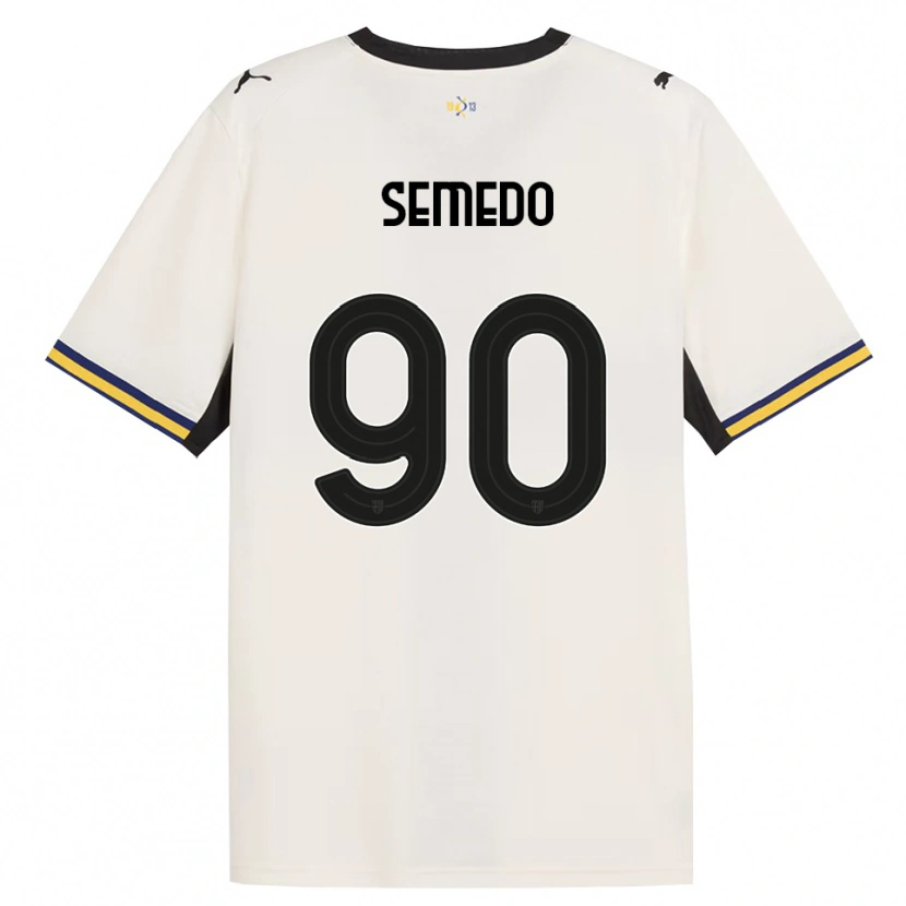Danxen Donna Maglia Afonso Semedo #90 Bianco Avorio Nero Giallo Kit Gara Home 2026/27 Maglietta