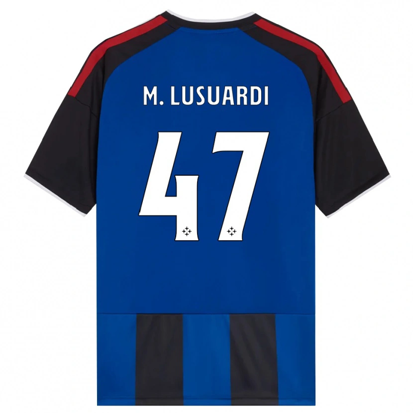 Danxen Donna Maglia Mateus Lusuardi #47 Nero Rosso Bianco Blu Kit Gara Home 2026/27 Maglietta