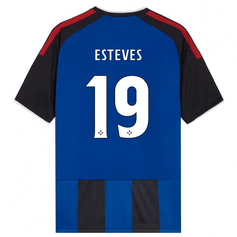 Danxen Donna Maglia Tomás Esteves #19 Nero Rosso Bianco Blu Kit Gara Home 2026/27 Maglietta