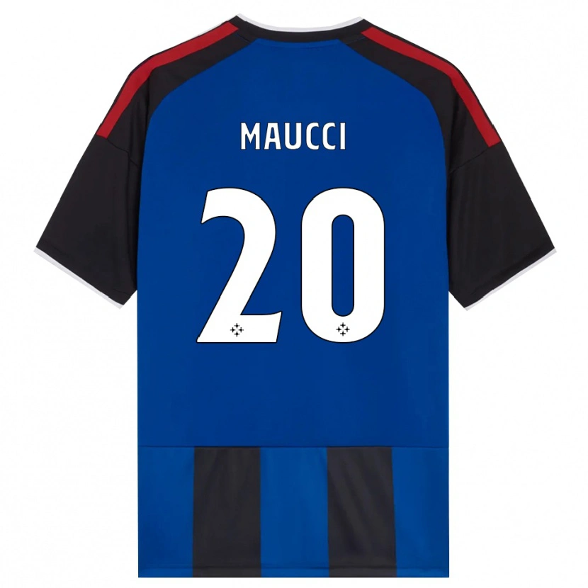 Danxen Donna Maglia Giacomo Maucci #20 Nero Rosso Bianco Blu Kit Gara Home 2026/27 Maglietta