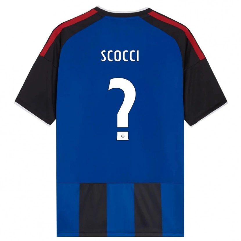 Danxen Donna Maglia Nicholas Scocci #0 Nero Rosso Bianco Blu Kit Gara Home 2026/27 Maglietta