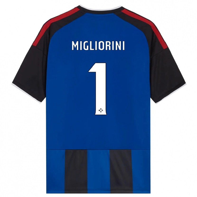 Danxen Donna Maglia Niccolò Migliorini #1 Nero Rosso Bianco Blu Kit Gara Home 2026/27 Maglietta