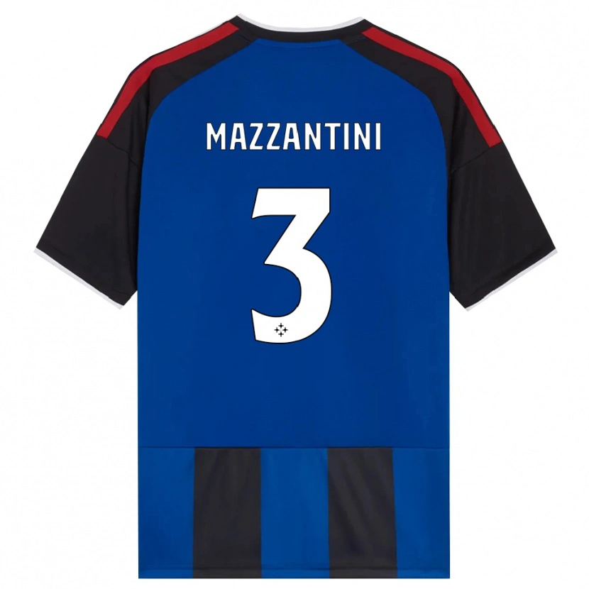 Danxen Donna Maglia Niccolò Mazzantini #3 Nero Rosso Bianco Blu Kit Gara Home 2026/27 Maglietta