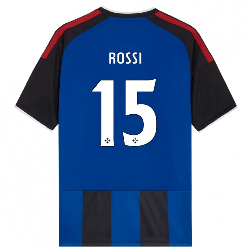 Danxen Donna Maglia Jacopo Rossi #15 Nero Rosso Bianco Blu Kit Gara Home 2026/27 Maglietta