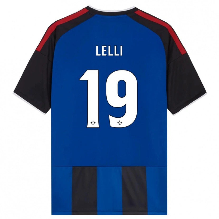 Danxen Donna Maglia Roberto Lelli #19 Nero Rosso Bianco Blu Kit Gara Home 2026/27 Maglietta