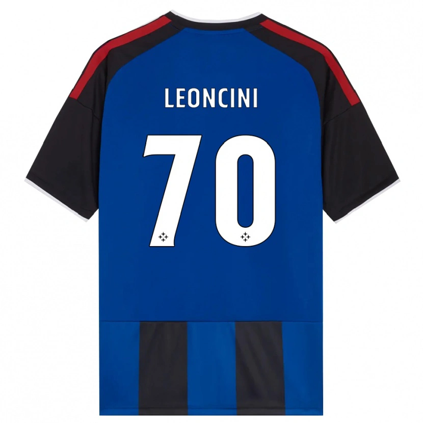 Danxen Donna Maglia Mattia Leoncini #70 Nero Rosso Bianco Blu Kit Gara Home 2026/27 Maglietta