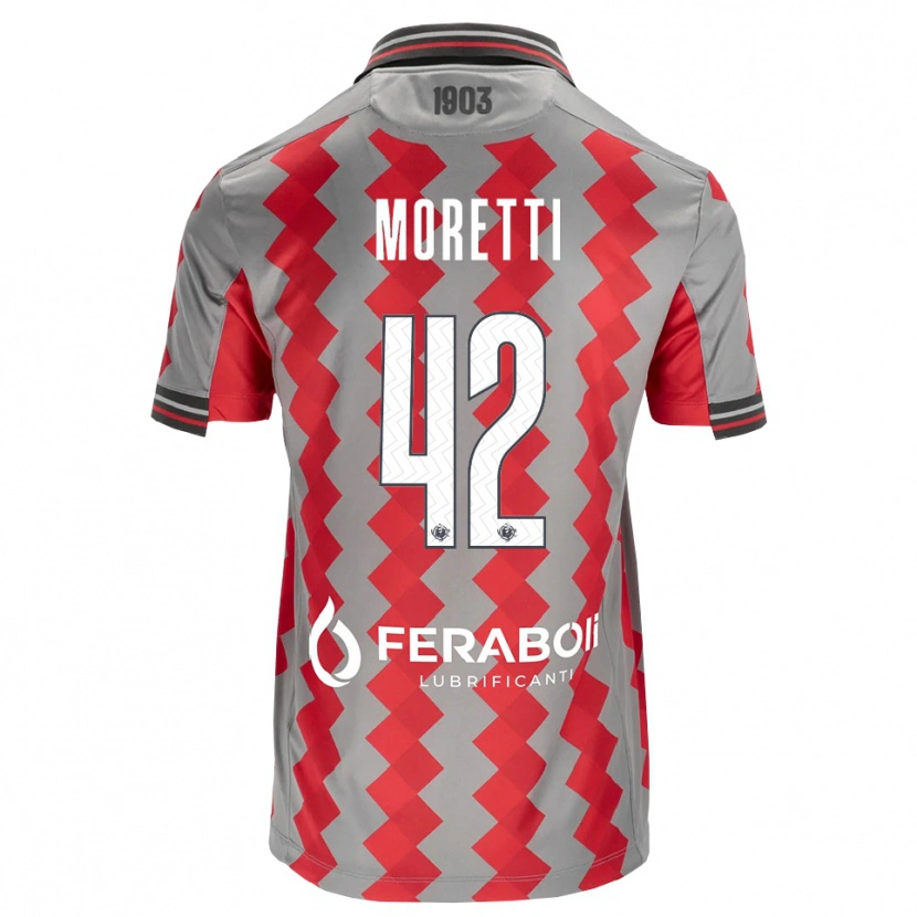 Danxen Donna Maglia Lorenzo Moretti #42 Grigio Rosso Bianco Kit Gara Home 2026/27 Maglietta