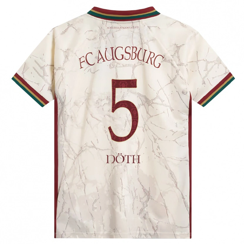 Danxen Donna Maglia Antonia Nöth #5 Verde Riso Bianco Borgogna Kit Gara Home 2026/27 Maglietta